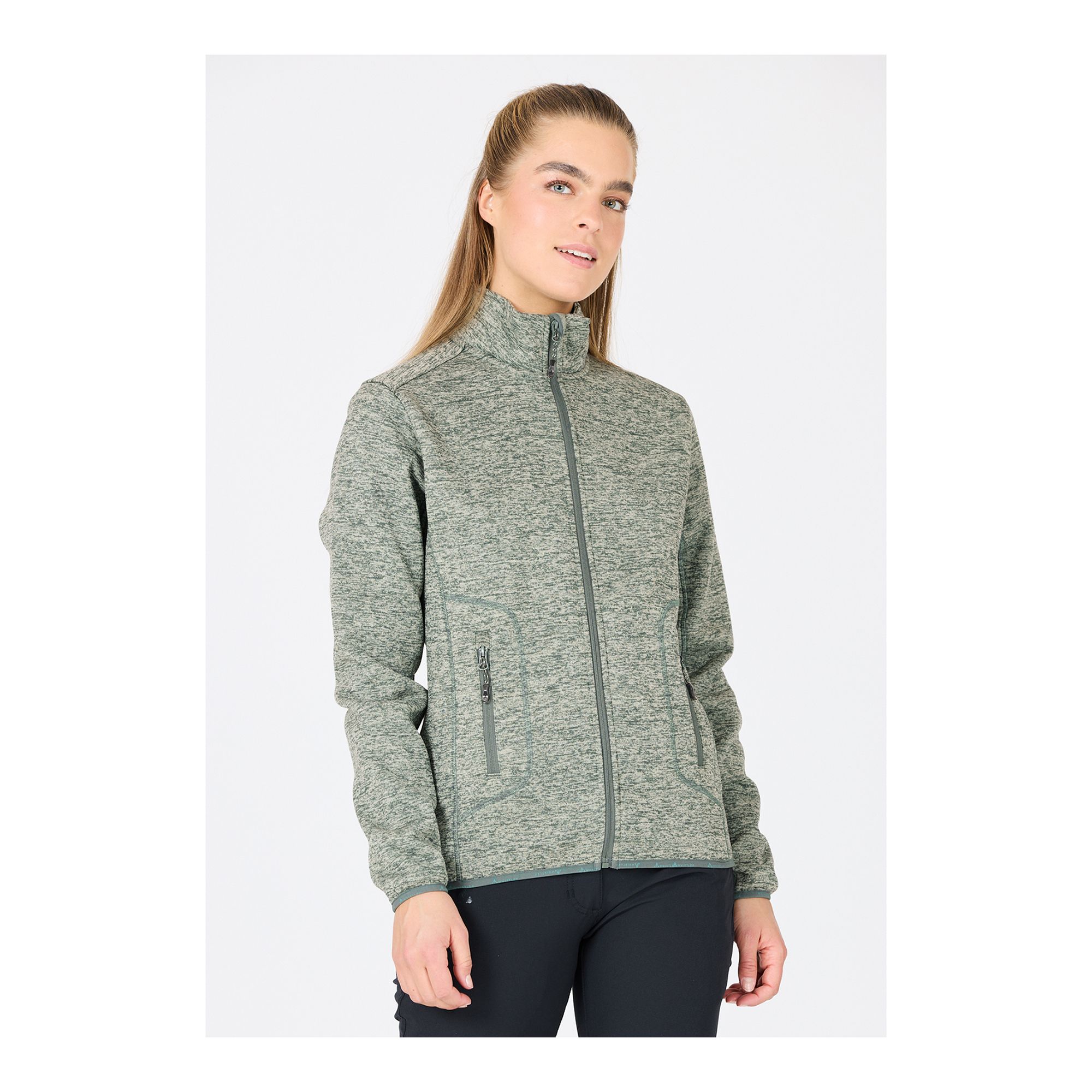 Whistler Samani W Melange Fleece Jacket Fleecetröja - Bild 7