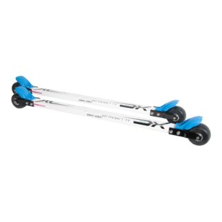 Skigo Rollerski Aluminium Vit Classic Med Bindning Rullskidor