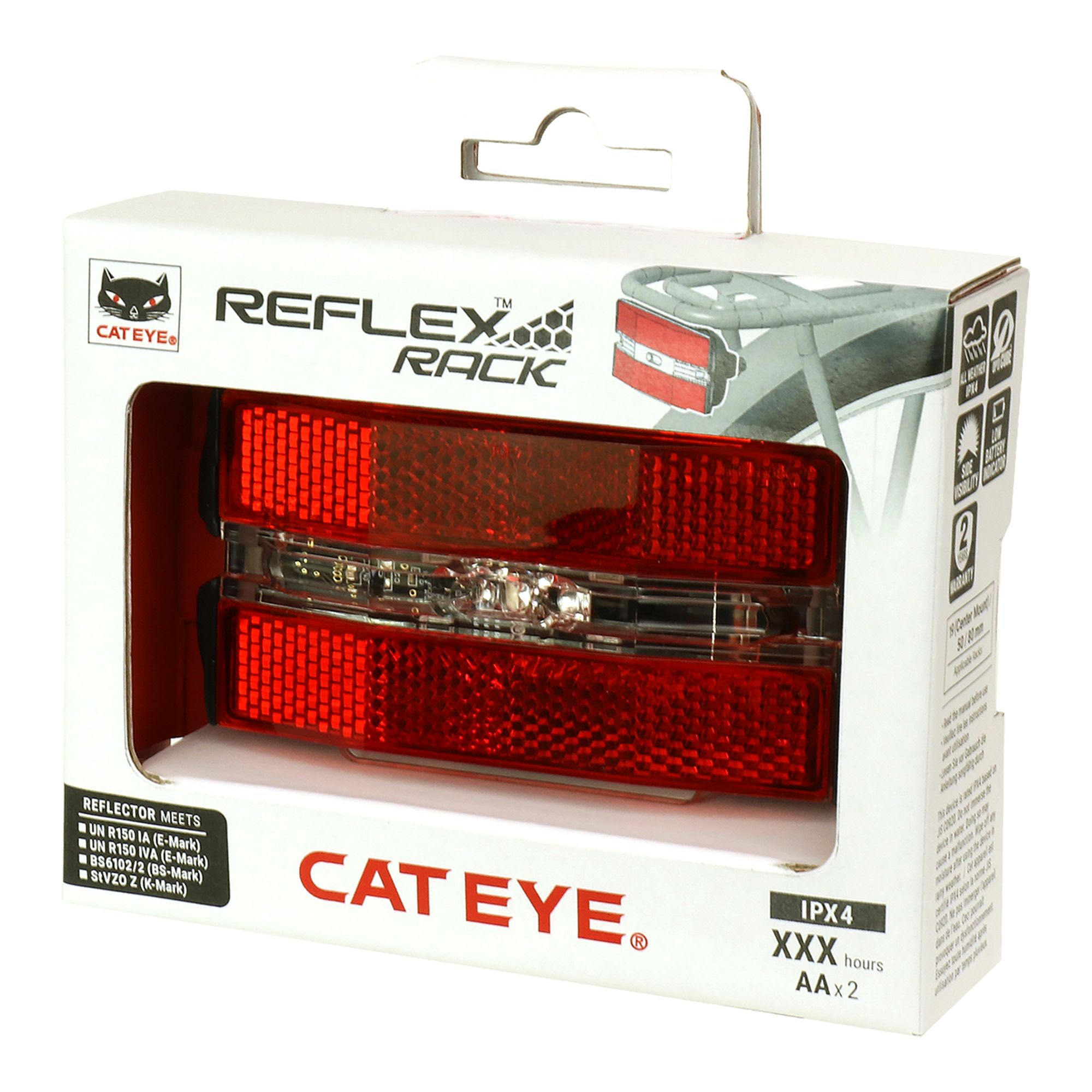 Cateye Rear Rack Lamp With Reflex Cykelbelysning - Bild 3