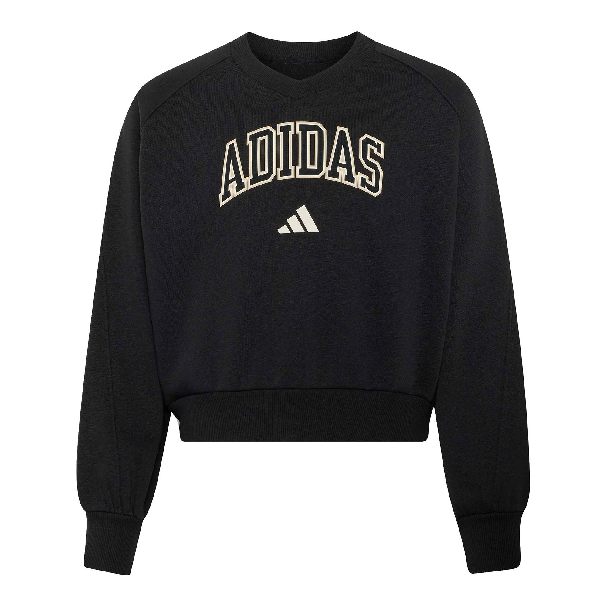 Adidas Seasonals Collegiate Typography V-Neck Junior Girls Sweatshirt - Bild 4