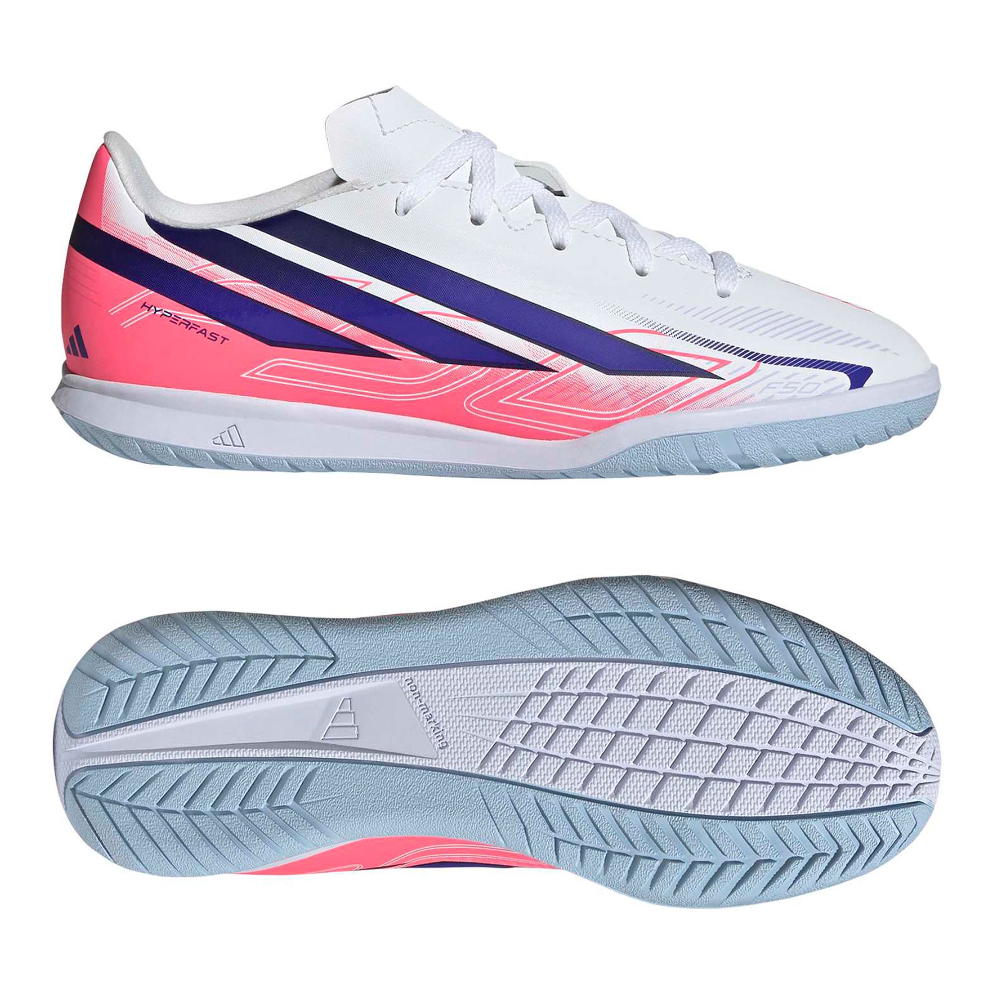 Adidas F50 Hyperfast Club Indoor Kids Fotbollsskor - Bild 3