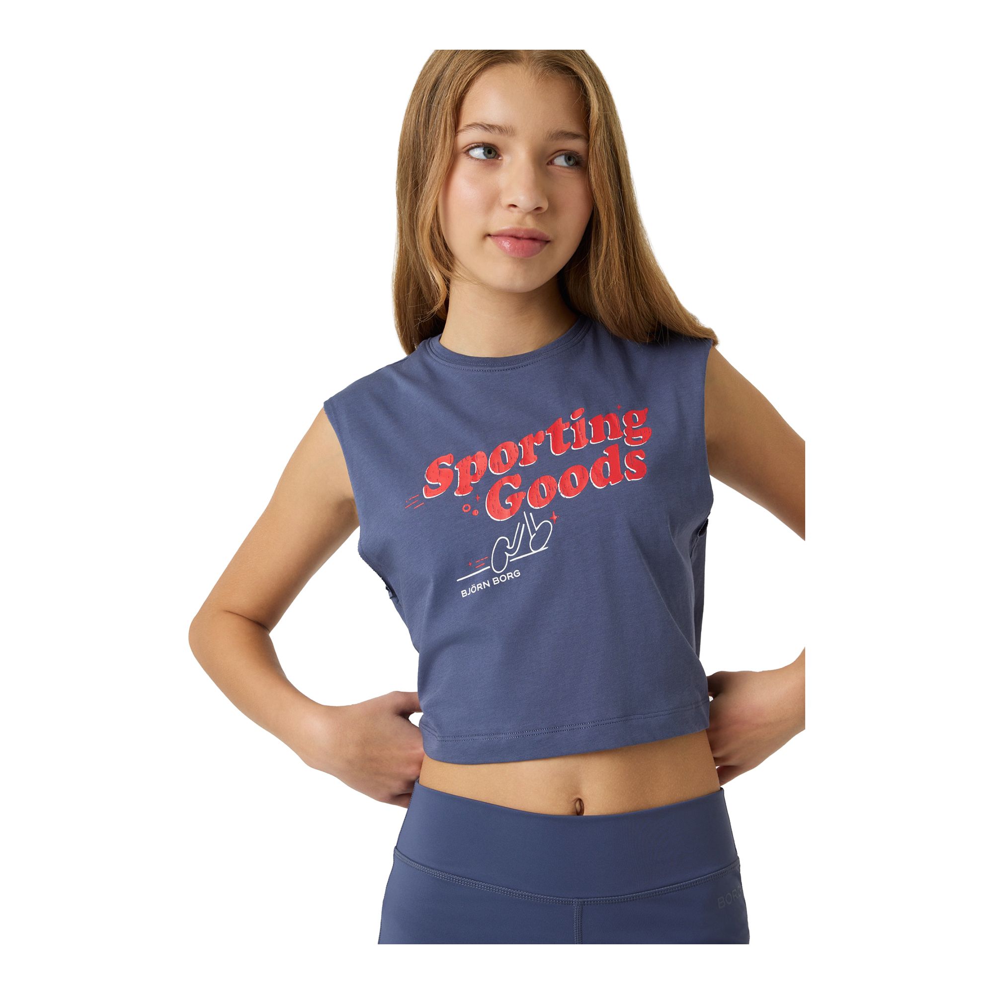 Björn Borg Borg Cropped Tank Top Jr Träningslinne - Bild 2