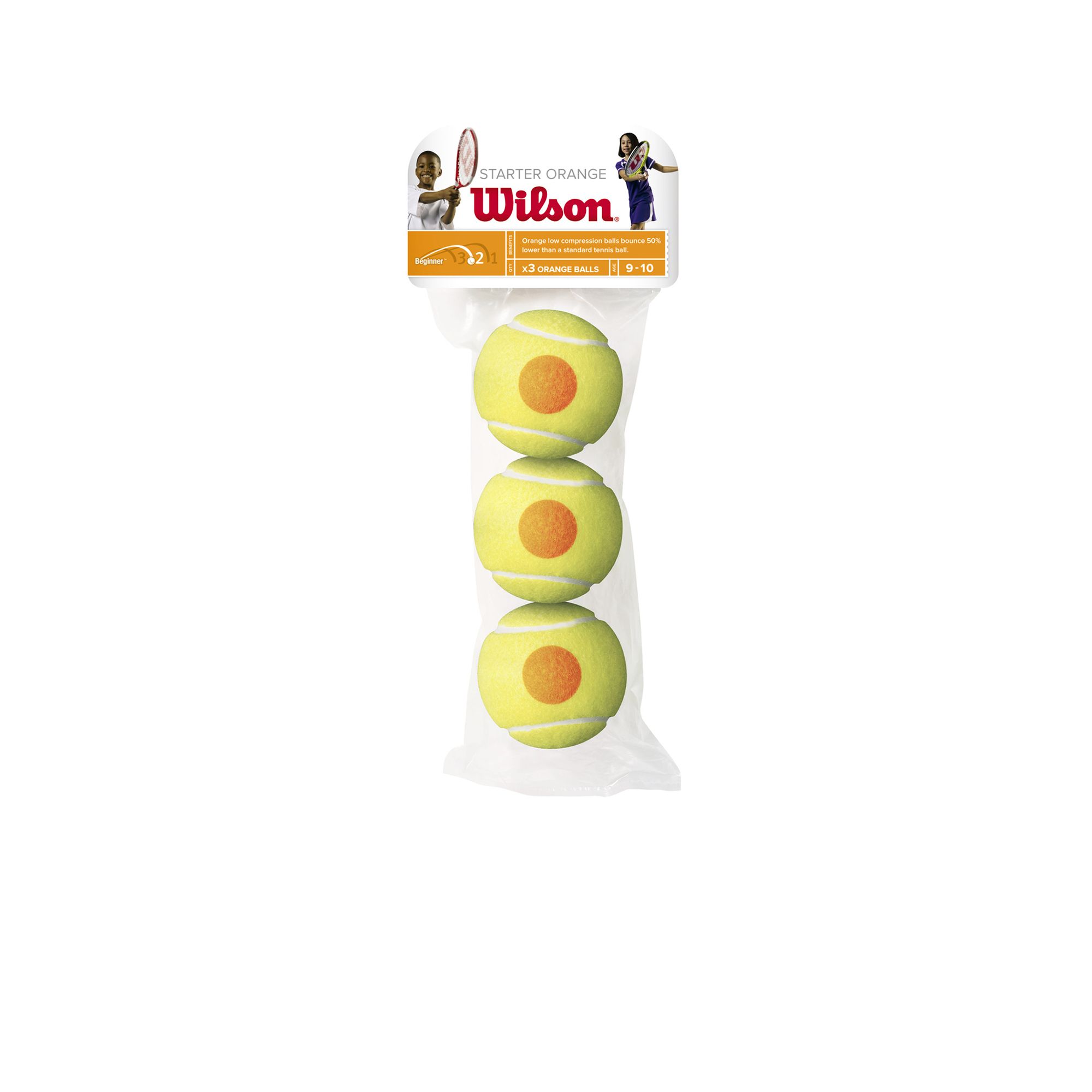 Wilson Starter Orange Tennisboll 3-pack