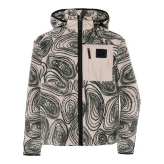 Didriksons Joule Kids' Printed Full-Zip Fleecetröja