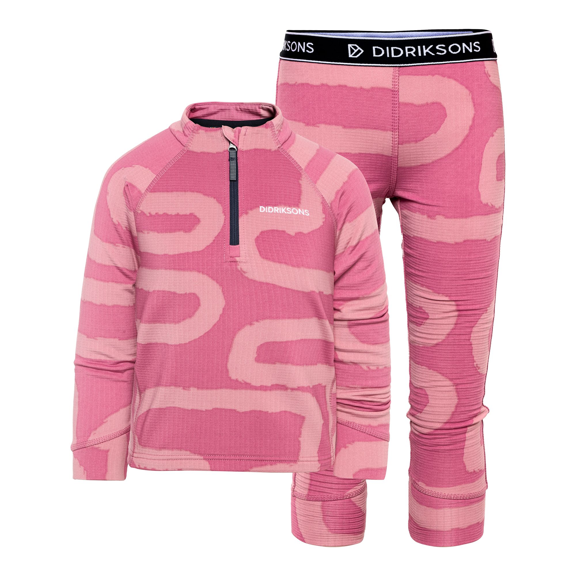 Didriksons Jadis Printed Kids' Set Underställ