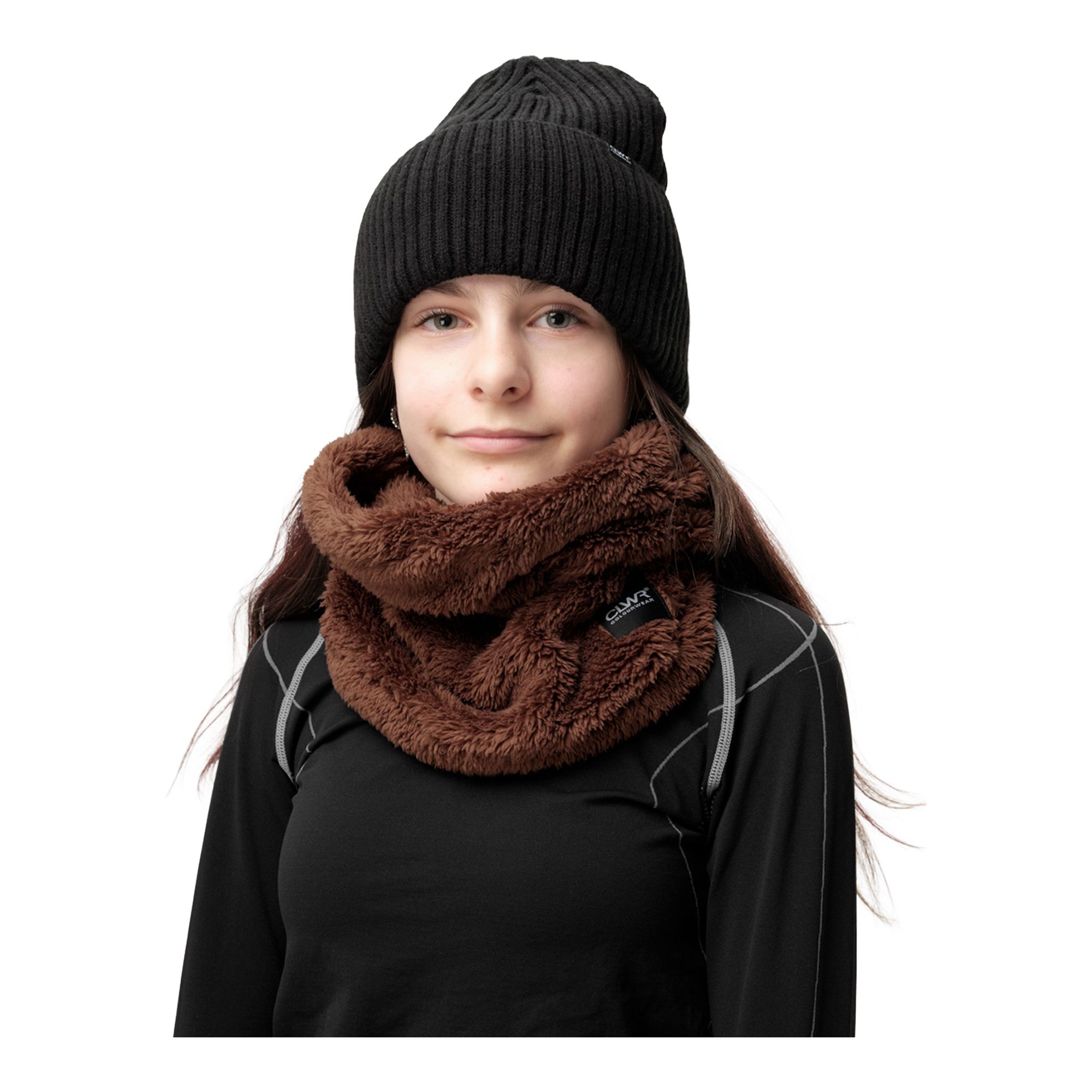 Colourwear Fluffy Tube U Halsbuff
