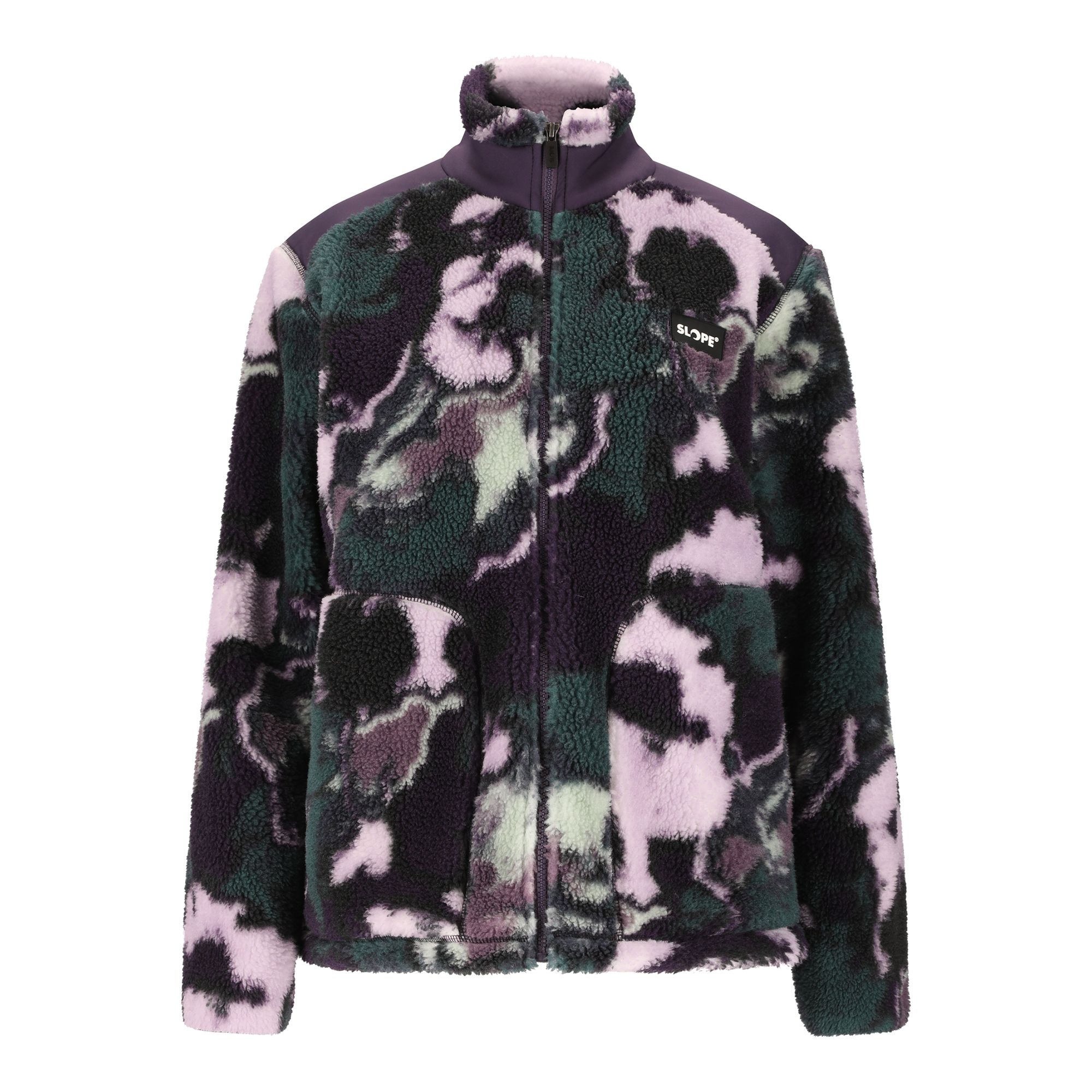 Slope Kendor AOP Teddy Fleece Jacket W Fleecetröja