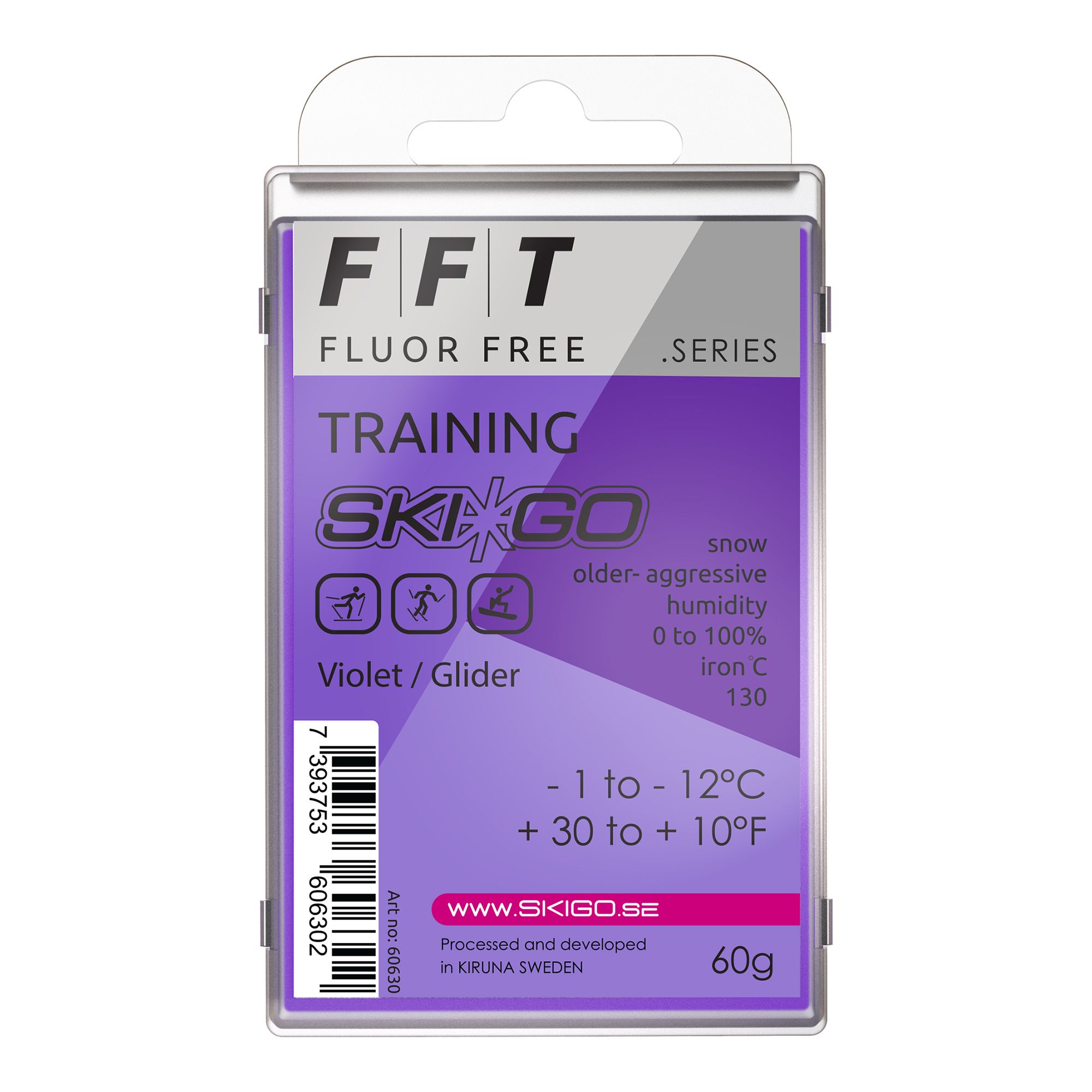Skigo FFT Violett Glider -1/-12 60g Skidvalla